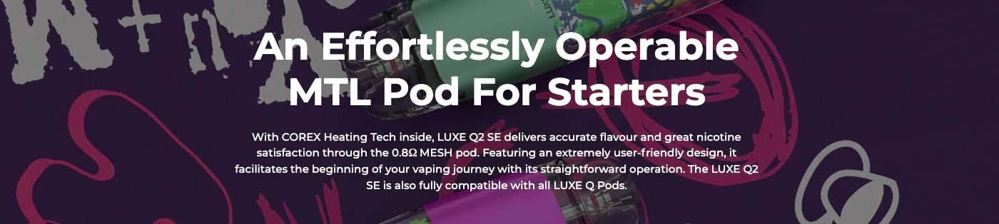 Vaporesso Luxe Q2 SE Pod Vape Kit - Effortless for MTL starters