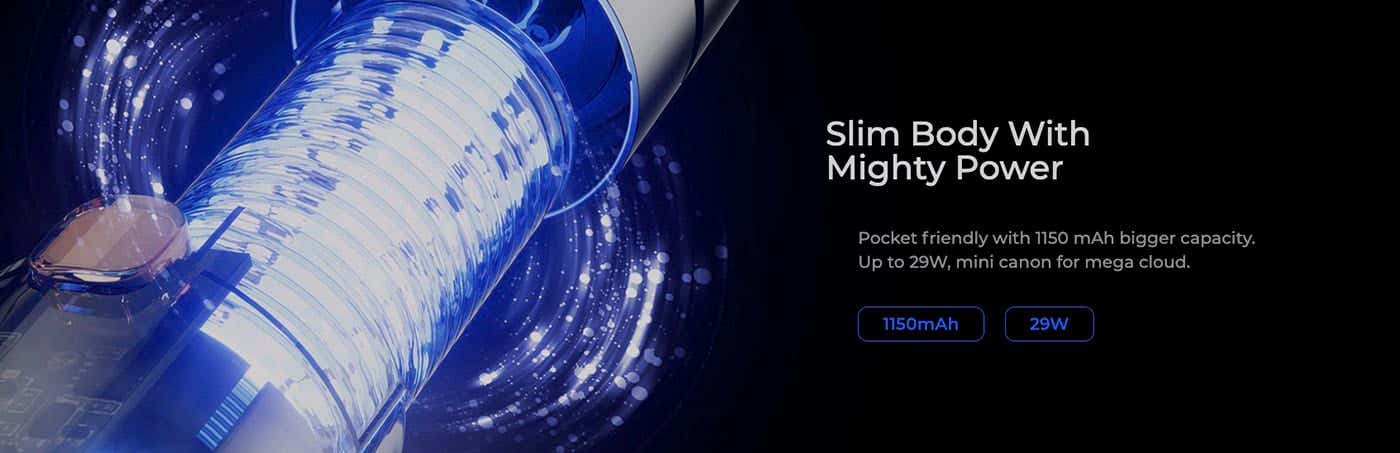 Moti X Mini Pod Kit - slim body with mighty power