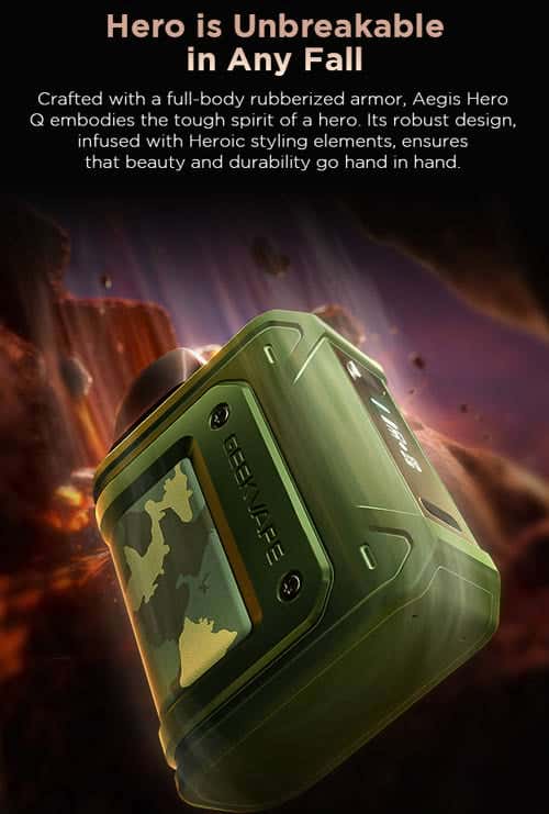 Geekvape Aegis Hero Q Pod Vape Kit - Unbreakable in Any Fall