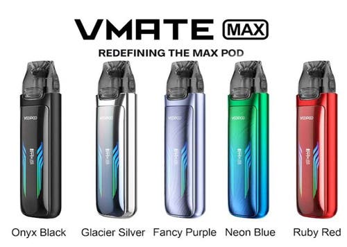 VooPoo VMATE Max Pod Vape Kit - Elegant and Stylish Colours Available