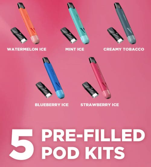 Vuse Go Reload 1000 Pen Pod Vape Kit - 5 Prefilled Pod Kit