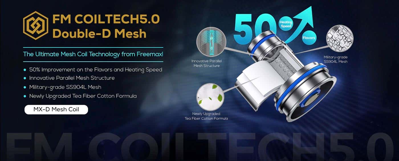 Freemax MX Mesh coils - FM CoilTech5.0 Double-D Mesh