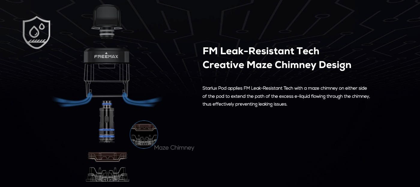 Freemax Starlux replacement pod - FM leak-resistant tech
