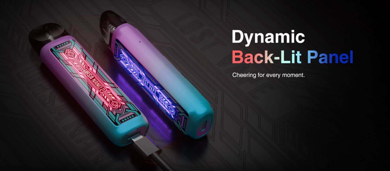 Lost Vape Ursa Nano 2 Pod Vape Kit - Dynamic back-lit panel