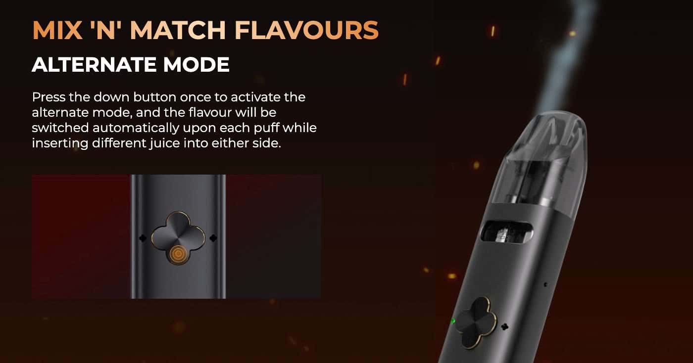 Uwell Caliburn Explorer Pod Vape Kit - Alternate mode