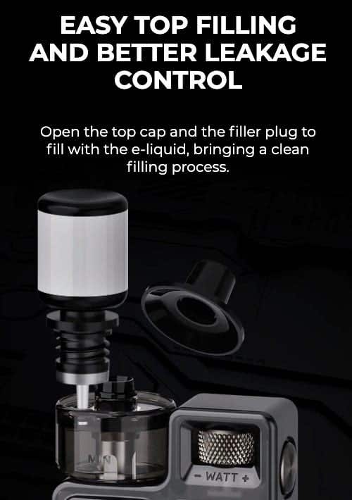 Crown M Empty Pod Cartridge - Easy top-filling and better leakage control