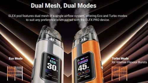 Elf Bar ELFX Pro Classic Edition Pod Kit - Dual Mesh, Dual Modes