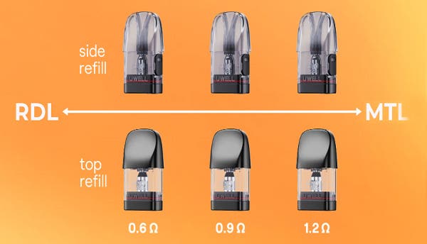 Uwell Caliburn G3 Lite Koko Pod Kit - Pod Options