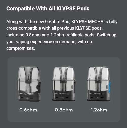Innokin Klypse Mecha Pod Vape Kit - Compatible with all Klypse pods