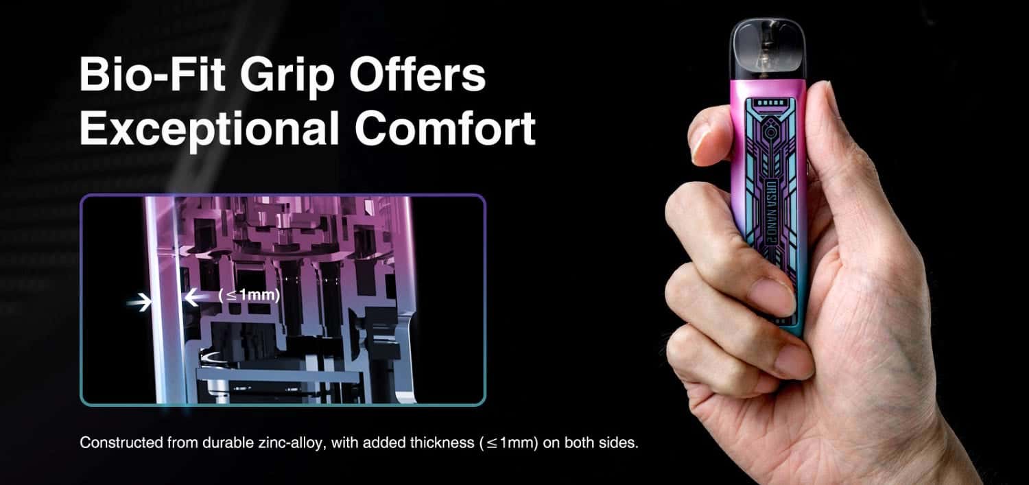 Lost Vape Ursa Nano 2 Pod Vape Kit - Bio-fit grip offers exceptional comfort