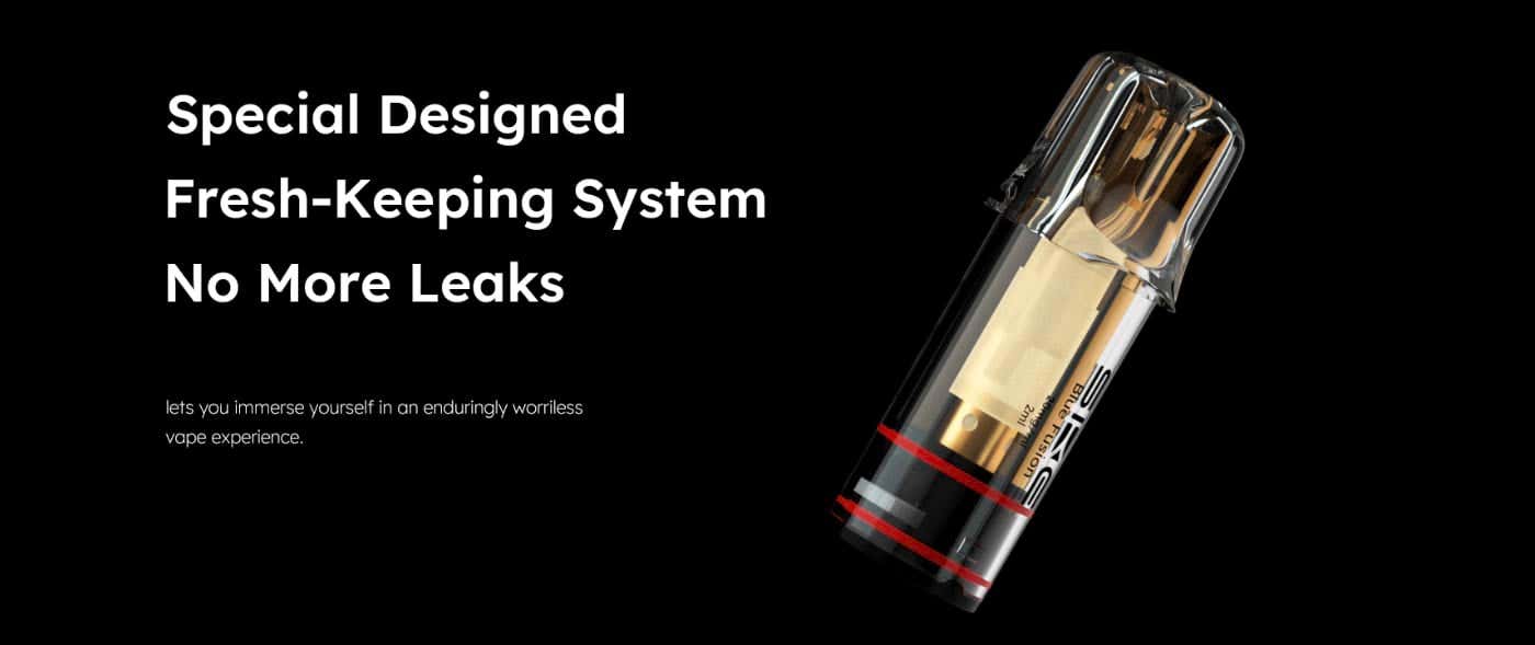 SKE Crystal PLUS Prefilled Pod Vape Kit - Specially designed, fresh-keeping system