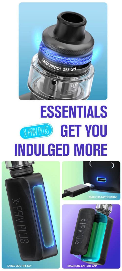 SMOK X-Priv Plus 225w Sub-Ohm Vape Kit - Essentials get you more indulged