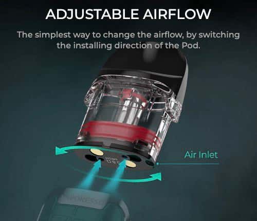Vaporesso Luxe Q Pods - Adjustable airflow