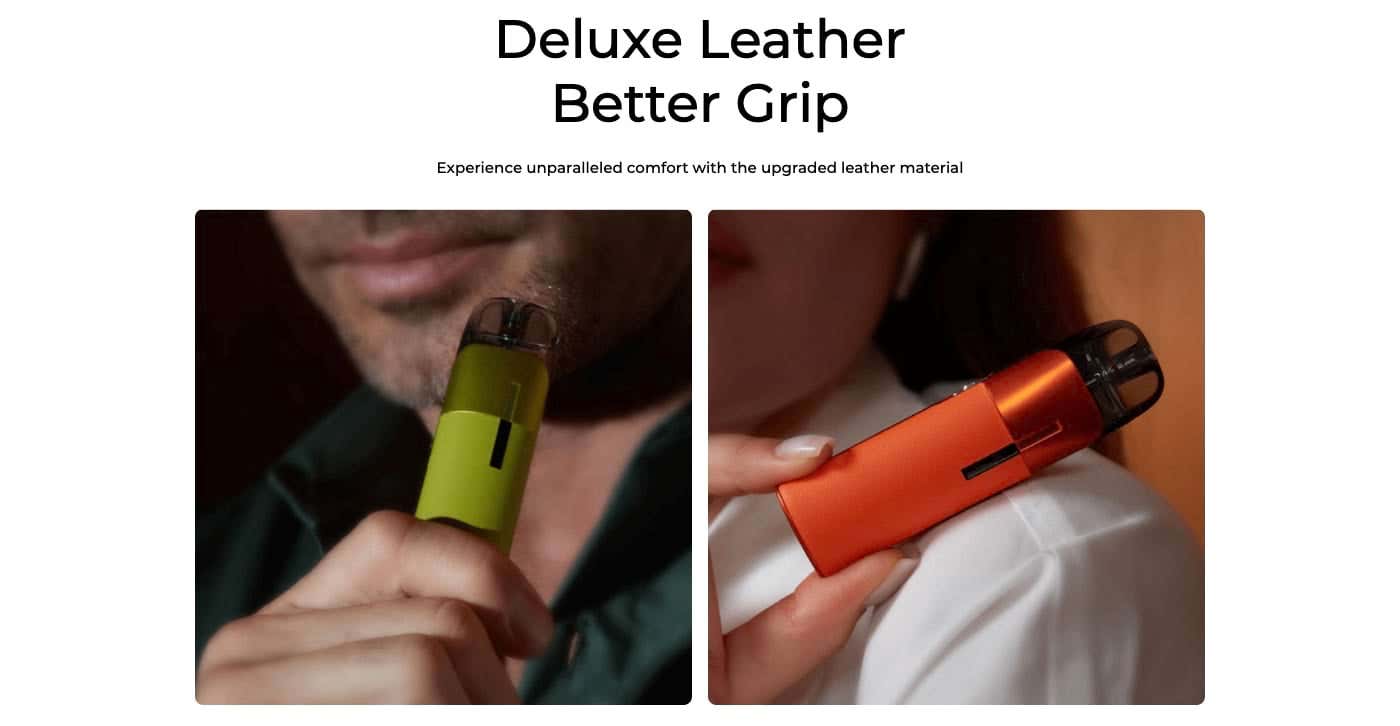 Vaporesso Luxe Q2 Pod Vape Kit - Deluxe leather, better grip