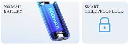 VooPoo VMATE Pro Pod Vape Kit - 900 mAh battery and smart childproof lock