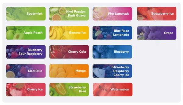 Elf Bar 600 Prefilled Pod Kit - Flavours