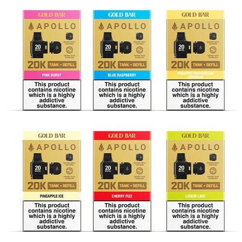 Vape Gold Gold Bar Apollo 20K Prefilled Pod - Flavour Pods