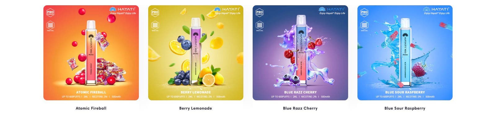 Hayati Pro Mini Disposable Vape Kit - 24 Exceptional flavours