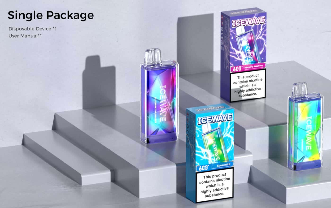 Icewave B600 Disposable Vape Kit - What's in the box?