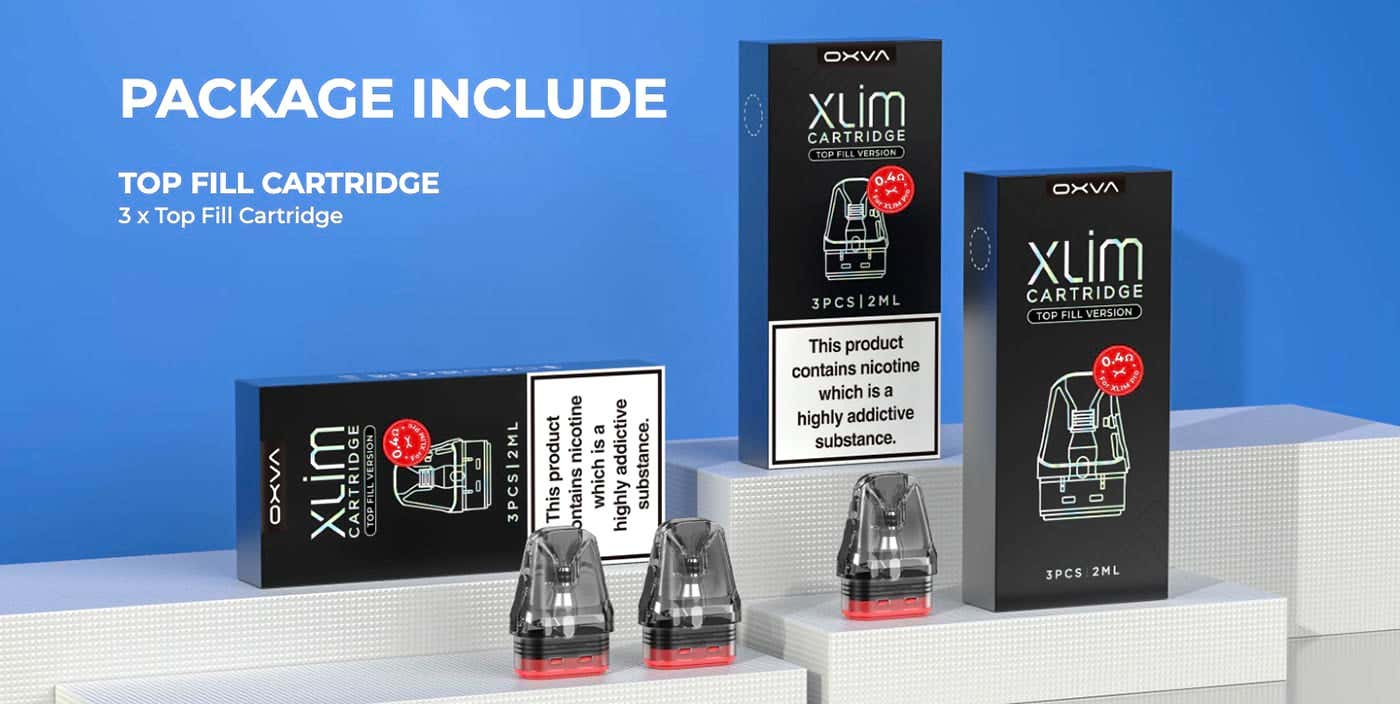 Oxva Xlim V3 Replacement Pods - Package includes 3 pods