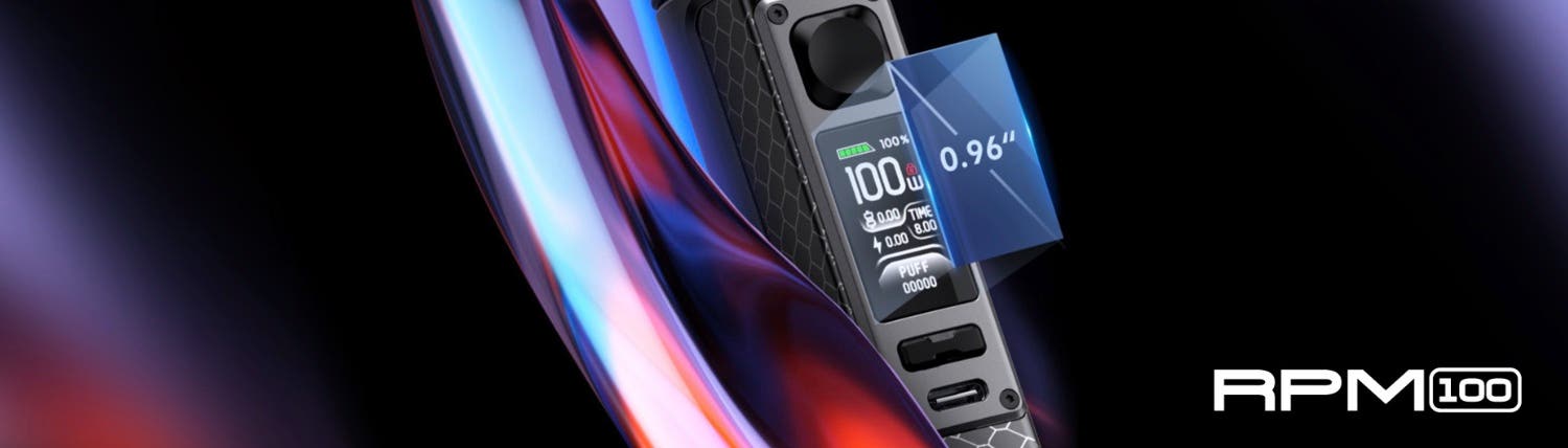 Smok RPM 100 Pod Vape Kit - 0.906-inch TFT colour display