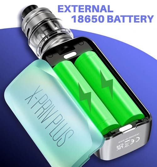 SMOK X-Priv Plus 225w Sub-Ohm Vape Kit - Dual external battery use