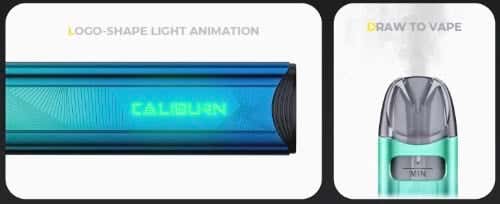 Uwell Caliburn A3S Pod Vape Kit - Key features and highlights