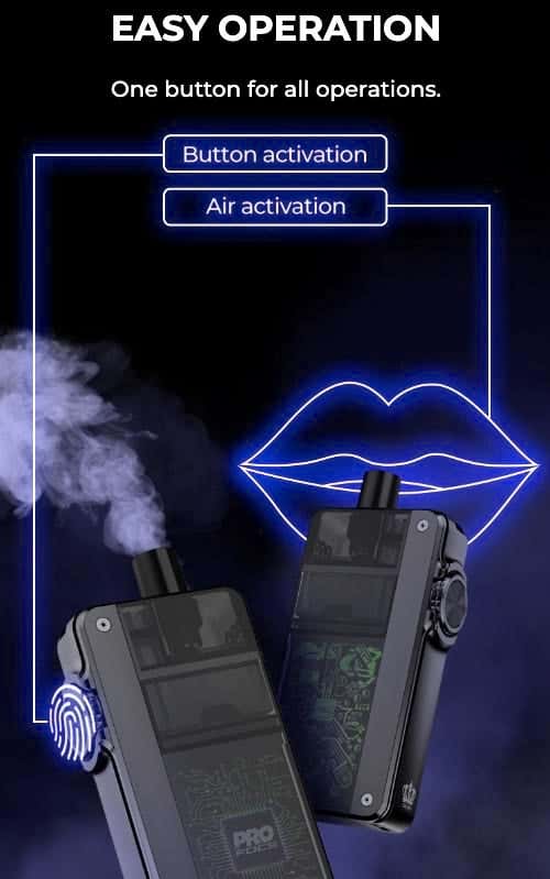 Uwell Crown B Pod Vape Kit - Easy operation