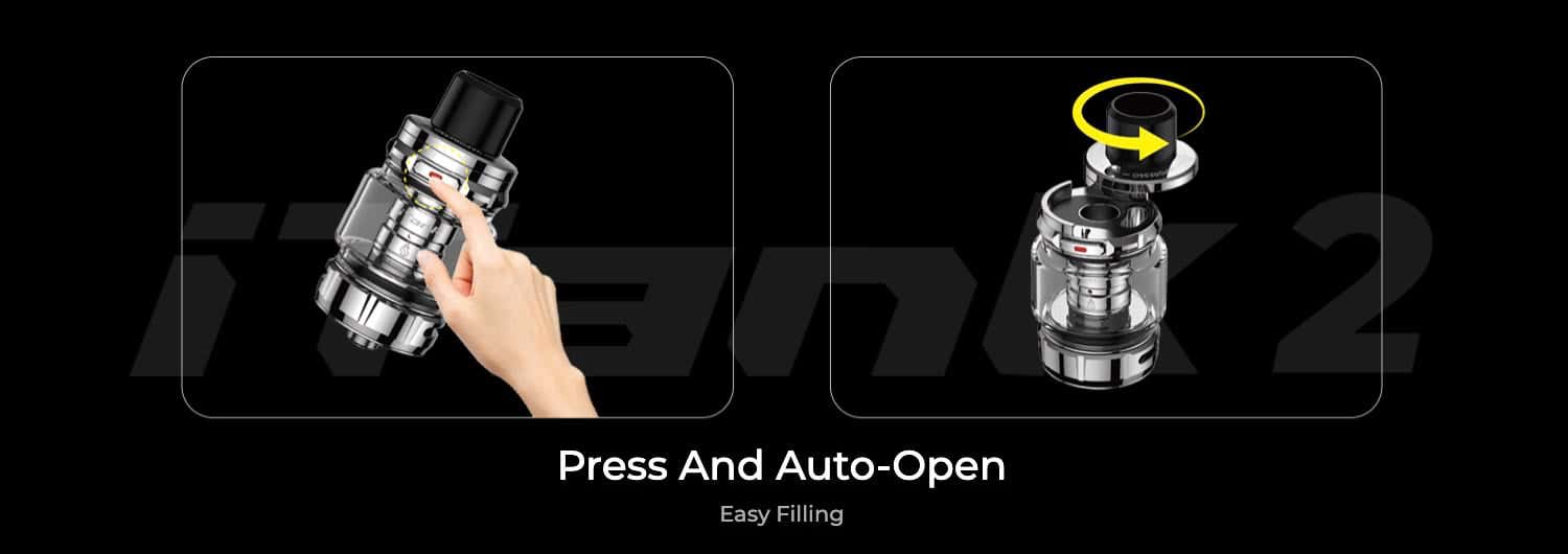Vaporesso Target 200 with iTank 2 Edition - Press and auto-open, easy-filling