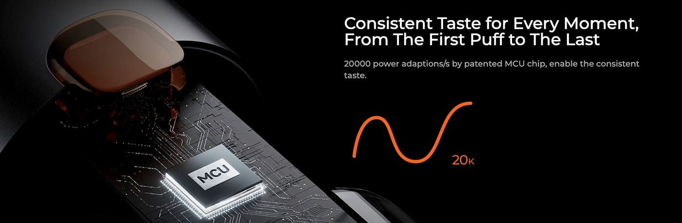Moti X Mini device - consistent taste for every moment, from first puff to the last