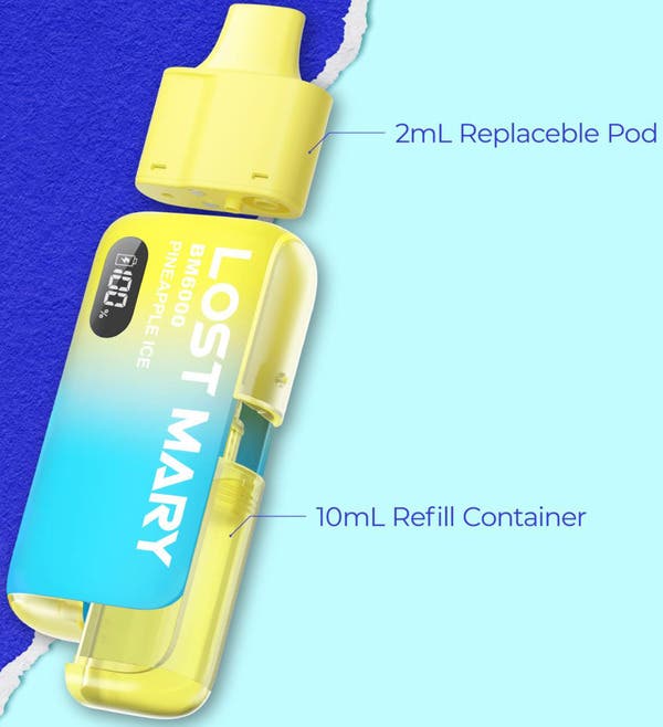Lost Mary BM6000 Prefilled Replacement Pod - Specifications