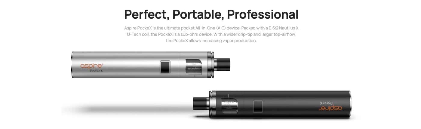 Aspire Pockex Vape Kit - Perfect, portable, professional