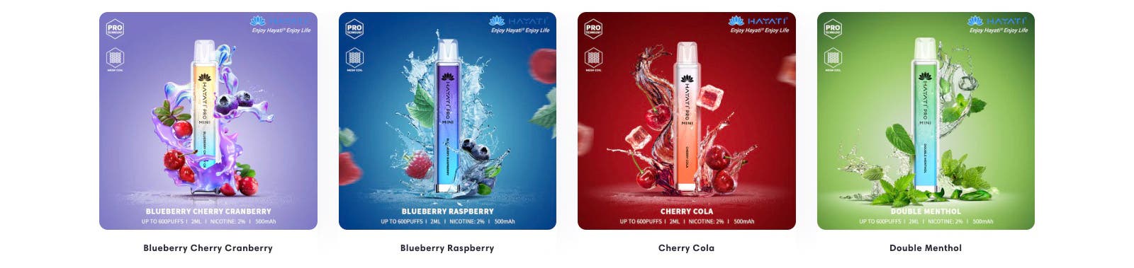 Hayati Pro Mini Disposable Vape Kit - 24 Exceptional flavours