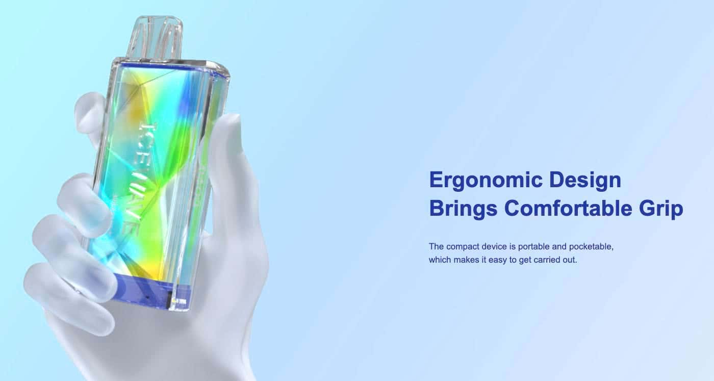 Icewave B600 Disposable Vape Kit - Ergonomic design brings comfortable grip