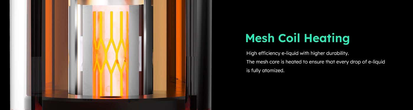 SKE Crystal PLUS Prefilled Pod Vape Kit - Mesh coil heating