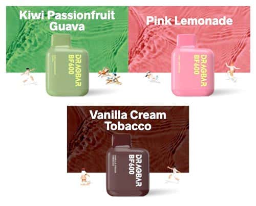 Voopoo Zovoo Drag Bar BF600 Disposable Vape Kit - 15 incredible flavour choices