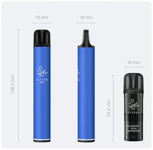 Elf Bar 600 Prefilled Pod Kit - Specifications