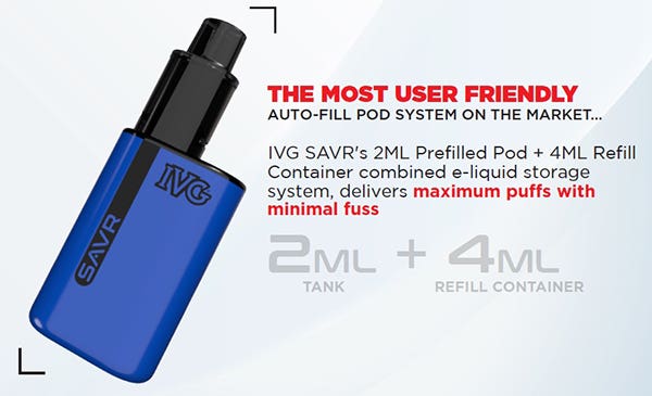IVG SAVR Prefilled Pods and Refill Containers - User friendly, ultra convenient!