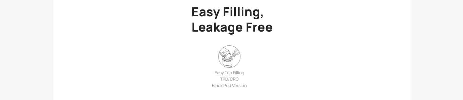 Aspire TSX Mesh replacement pods - Easy-filling, leakage free