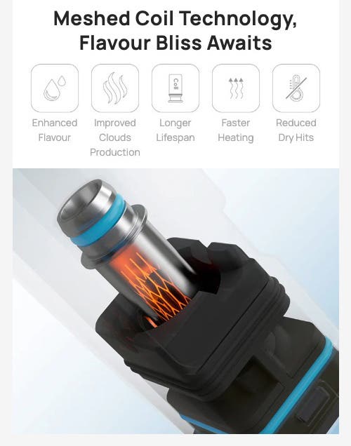 Aspire Gotek Nano Pod Vaping Kit - Meshed coil technology