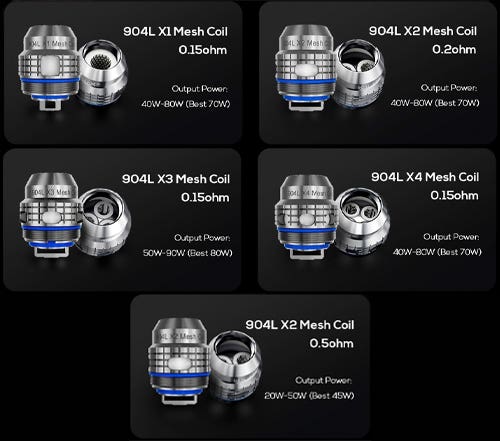 Fireluke 904L Mesh coil design and technology