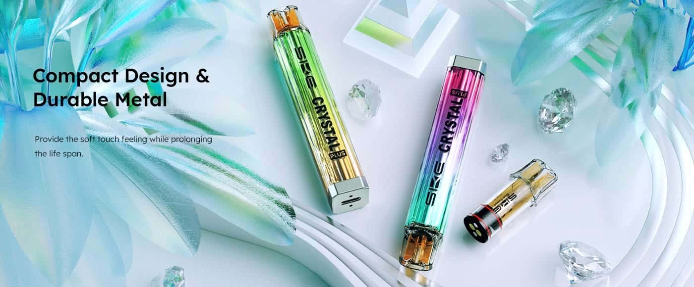 SKE Crystal PLUS Prefilled Pod Vape Kit - Compact design and durable metal