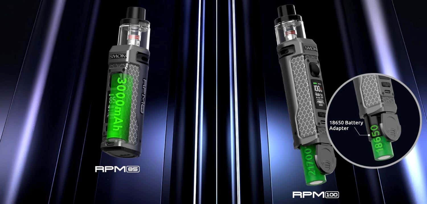 Smok RPM 85 and RPM 100 Pod Vape Kits - Battery life