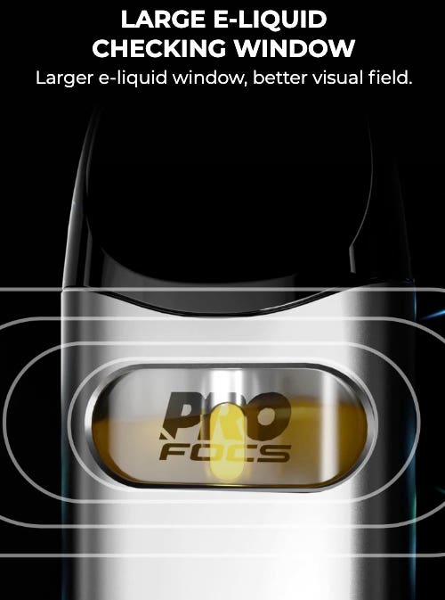 Caliburn A3 Pod Kit - Large e-liquid viewing window