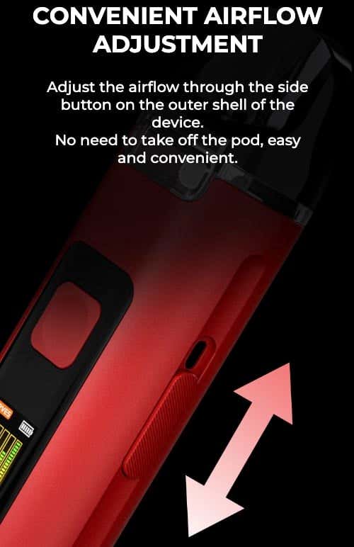 Crown D Pod - Convenient airflow adjustment