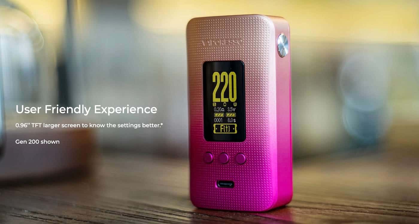 Vaporesso Gen 80 S Mod - User friendly experience