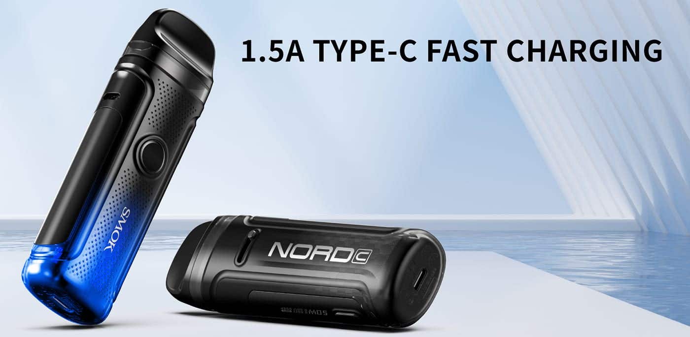 Smok Nord C Pod Vape Kit - Fast charging