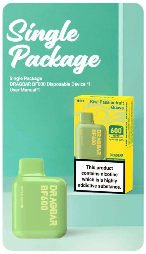 Voopoo Zovoo Drag Bar BF600 Disposable Vape Kit - What's in the box?