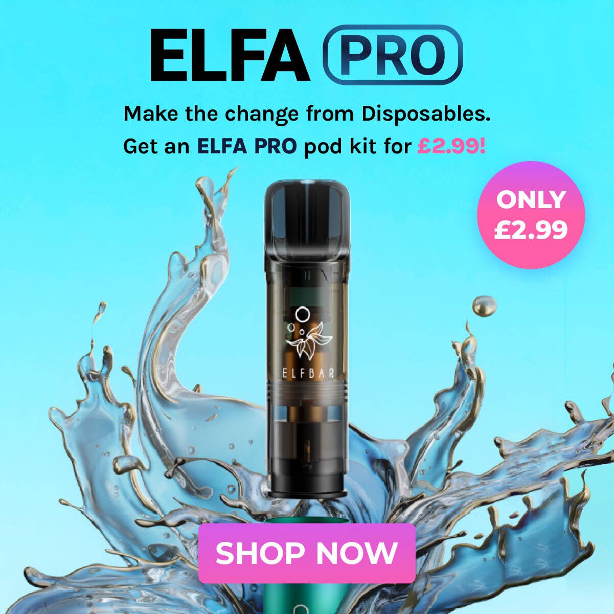 Buy the Elf Bar Elfa Pro Pod Kit for only £2.99