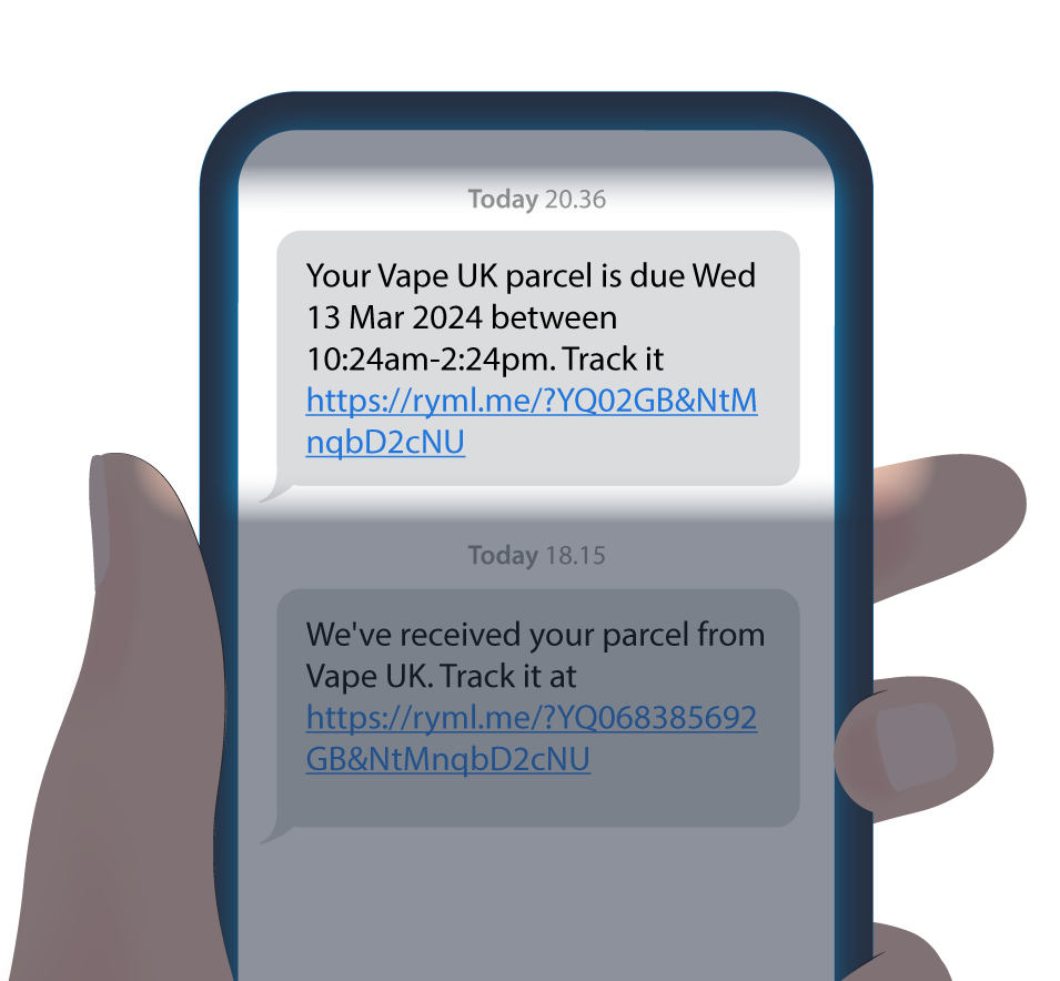 Image showing Royal Mail SMS communication